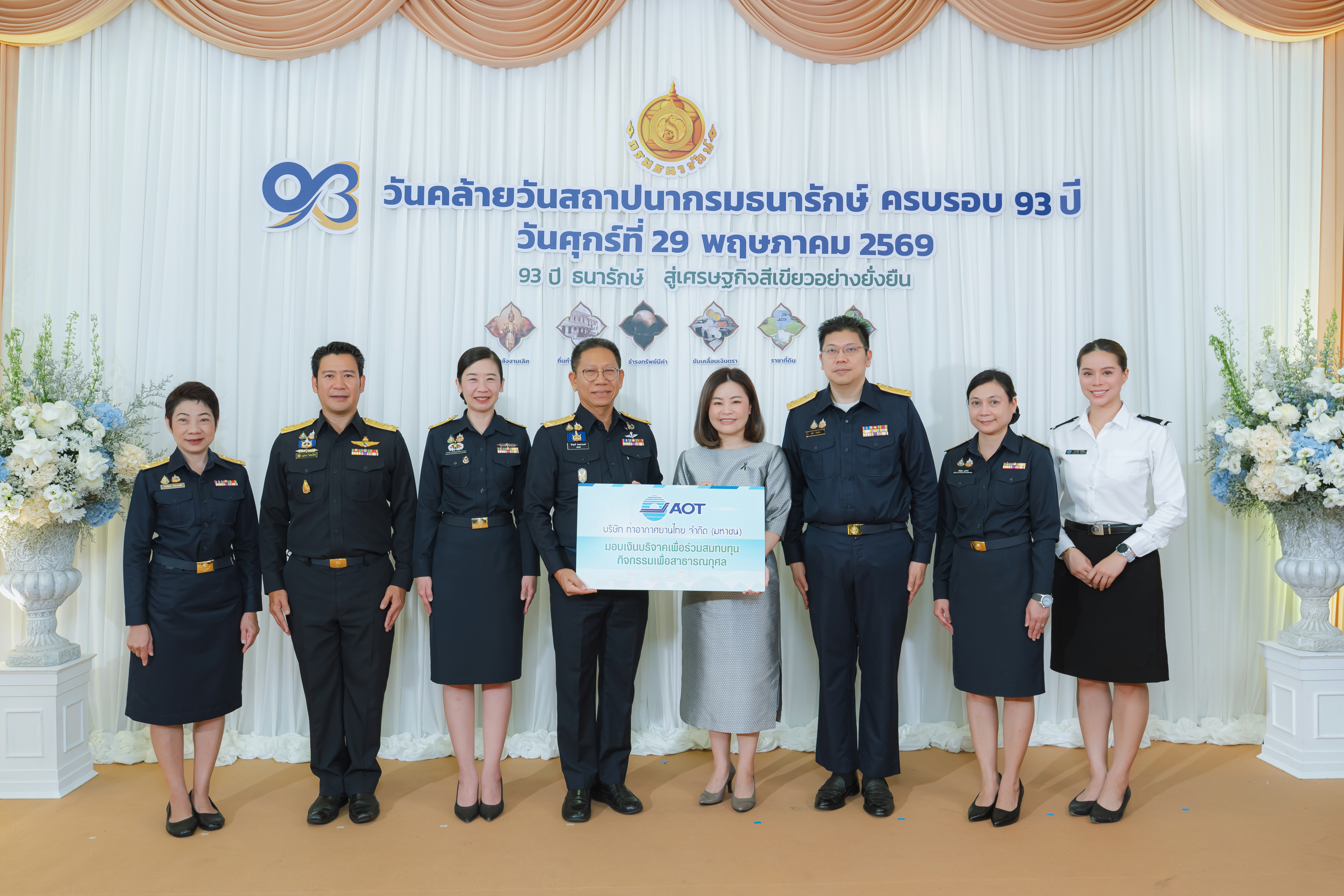 หน่วยงานภาครัฐและภาคเอกชน ร่วมแสดงความยินดีกับกรมธนารักษ์ เนื่องในโอกาสวันคล้ายวันสถาปนากรมธนารักษ์ ครบ 93 ปี