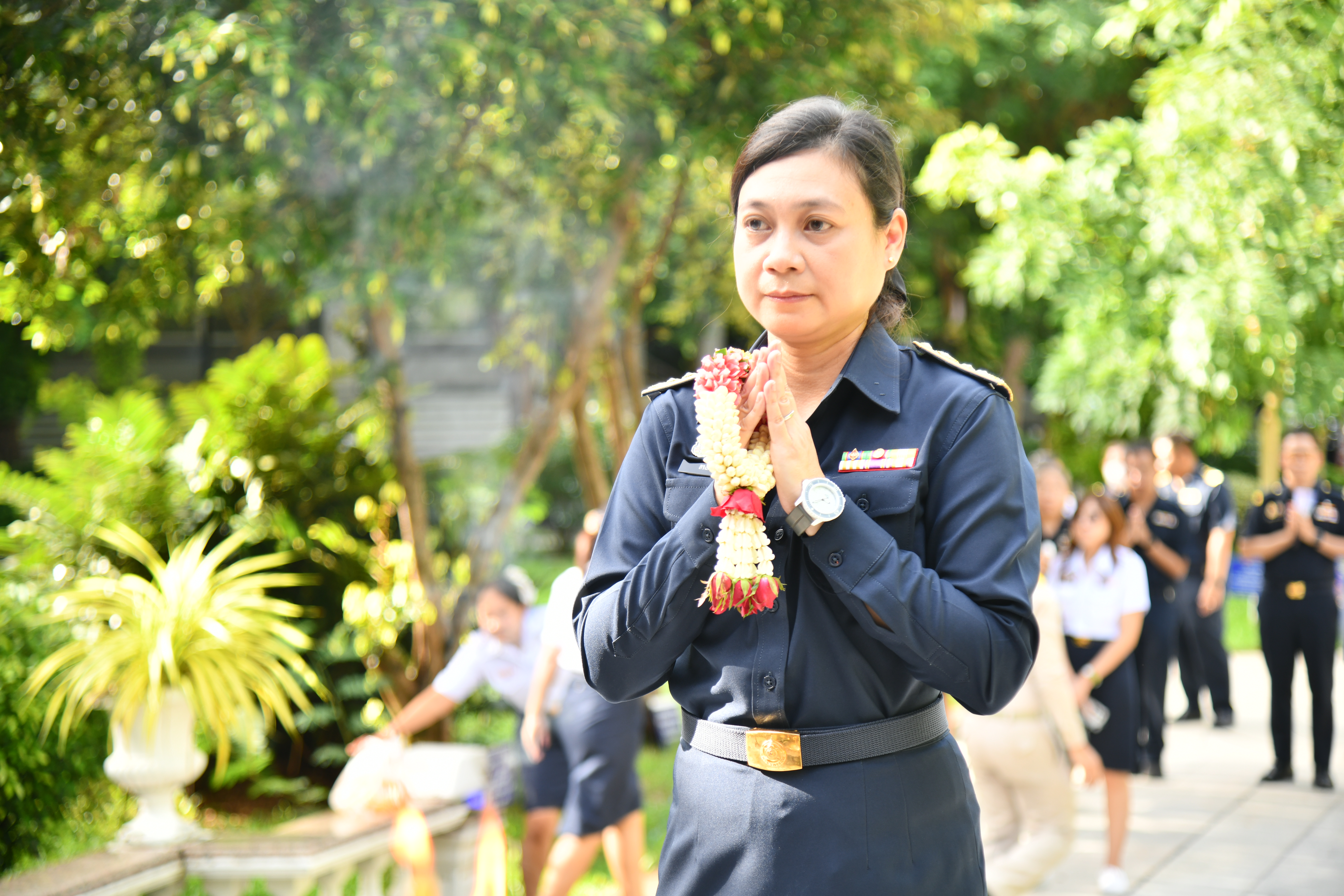 นางสาวสิริฉัตร ภู่ภักดี รองอธิบดีกรมธนารักษ์ เข้าสักการะสิ่งศักดิ์สิทธิ์ประจำกระทรวงการคลัง และสิ่งศักดิ์สิทธิ์ประจำกรมธนารักษ์ เนื่องในโอกาสเข้ารับตำแหน่งรองอธิบดีกรมธนารักษ์